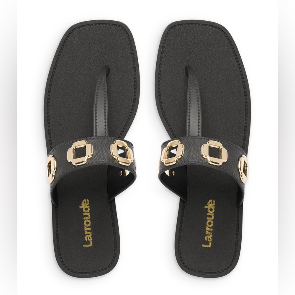 Larroude Milan Grommet Thong Sandals